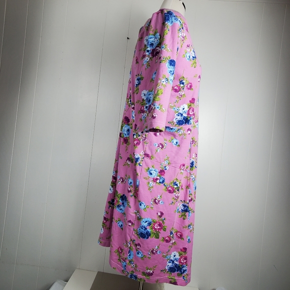 Buck & Buck zip front foral dress size 2x - Picture 7 of 12